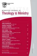 McMaster Journal of Theology and Ministry