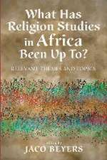 What Has Religion Studies in Africa Been Up To?