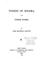 Visions of Solyma, and Other Poems