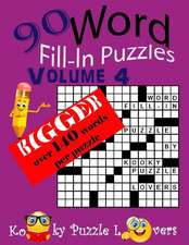 Word Fill-In Puzzles, Over 140 Words Per Puzzles