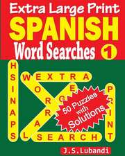 Extra Large Print Spanish Word Searches