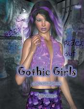 Gothic Girls Adult Coloring Book