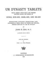 Ur Dynasty Tablets