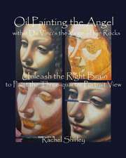 Oil Painting the Angel Within Da Vinci's the Virgin of the Rocks