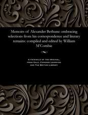 Memoirs of Alexander Bethune