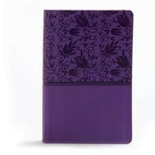 KJV Large Print Personal Size Reference Bible, Purple Leathertouch