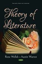 Wellek, R: Theory of Literature