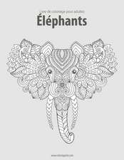 Livre de Coloriage Pour Adultes Elephants 2