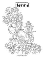 Livre de Coloriage Pour Adultes Henne 1