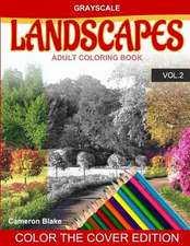 Grayscale Landscapes Adult Coloring Book Vol.2