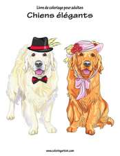 Livre de Coloriage Pour Adultes Chiens Elegants 1