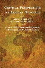 Critical Perspectives on African Genocide