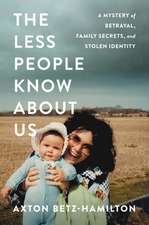 The Less People Know About Us: A Mystery of Betrayal, Family Secrets, and Stolen Identity