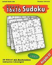 Leichte 16x16 Buchstaben Sudoku 03