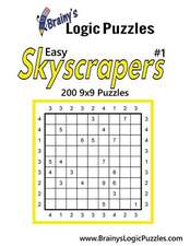 Brainy's Logic Puzzles Easy Skyscrapers #1 200 9x9 Puzzles