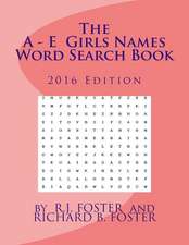 The A-E Girls Names Word Search Book