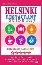 Helsinki Restaurant Guide 2017