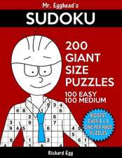 Mr. Egghead's Sudoku 200 Giant Size Puzzles, 100 Easy and 100 Medium