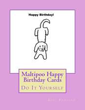 Maltipoo Happy Birthday Cards