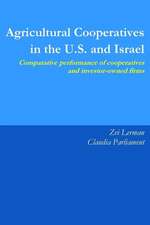 Agricultural Cooperatives in the U.S. and Israel