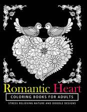 Romantic Heart Coloring Books for Adults