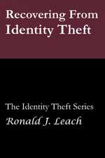 Recovering from Identity Theft