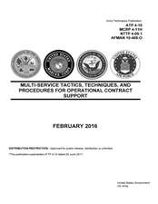 Army Techniques Publication Atp 4-10 McRp 4-11h Nttp 4-09.1 Afman 10-409-O Multi-Service Tactics, Techniques, and Procedures for Operational Contract