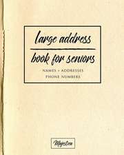 Large Address Book for Seniors