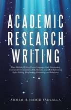 Academic Research Writing