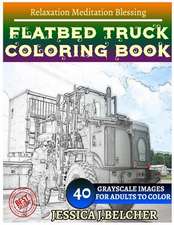 Flatbed Truck Coloring Book for Adults Relaxation Meditation Blessing