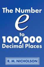 The Number E to 100000 Decimal Places