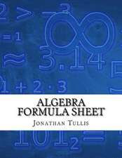 Algebra Formula Sheet