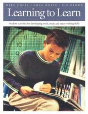 Learning to Learn: Student Activities for Developing Work, Study and Exam-Writing Skills