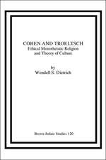 Cohen and Troeltsch