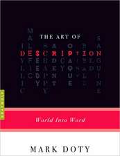 The Art Of Description: World into Word