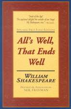 All's Well, That Ends Well: Applause First Folio Editions