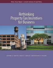 Rethinking Property Tax Incentives for Business