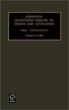 Advances in quantitative analysis of finance and accounting