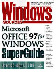 Windows Sources Microsoft Office 97 for Windows SuperGuide