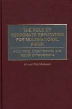 The Role of Corporate Reputation for Multinational Firms: Accounting, Organizational, and Market Considerations