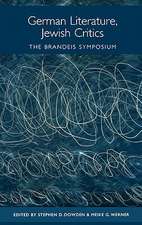 German Literature, Jewish Critics – The Brandeis Symposium