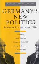 Germany's New Politics: Parties and Issues in the 1990s Volume 1