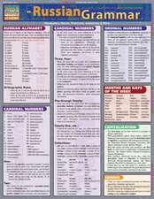 Russian Grammar Laminate Reference Chart