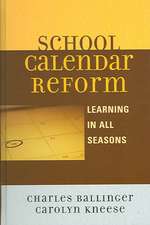 School Calendar Reform