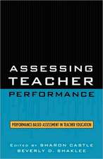 Assessing Teacher Performance