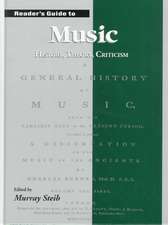 Reader's Guide to Music: History, Theory and Criticism