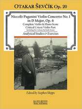 Concerto No. 1 in D Major: With Analytical Studies and Exercises by Otakar Sevcik, Op. 20 Violin and Piano Reduction