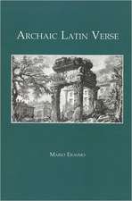 Archaic Latin Verse