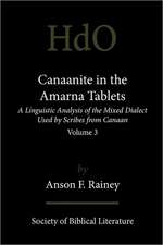 Canaanite in the Amarna Tablets