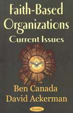 Canada, B: Faith-Based Organizations